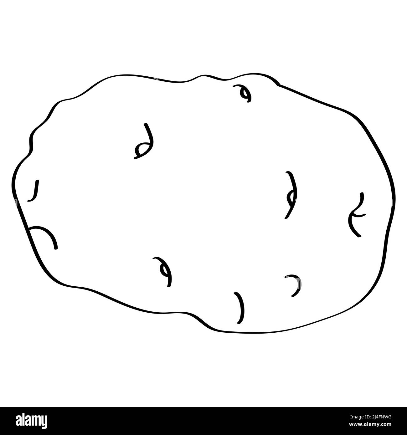 Bella vignaioli cartoon isolato su sfondo bianco per il concetto di pennello Foto Stock