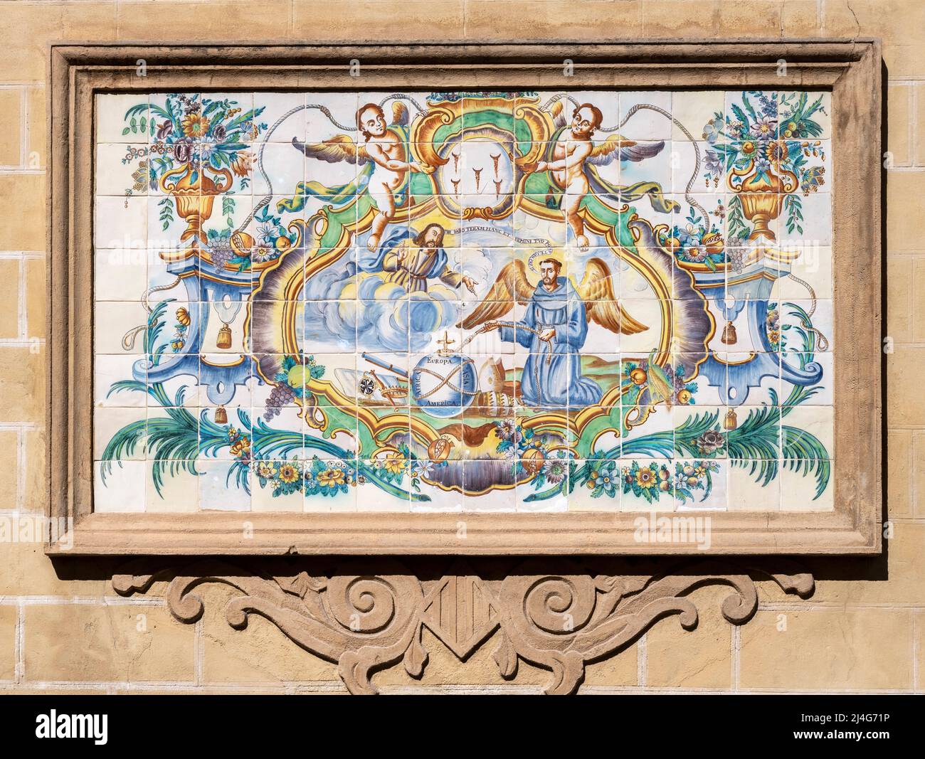 San Antonio, Valencia, Carrer de Navellos, Iglesia de San Lorenzo (Església de Sant Llorenc) Foto Stock