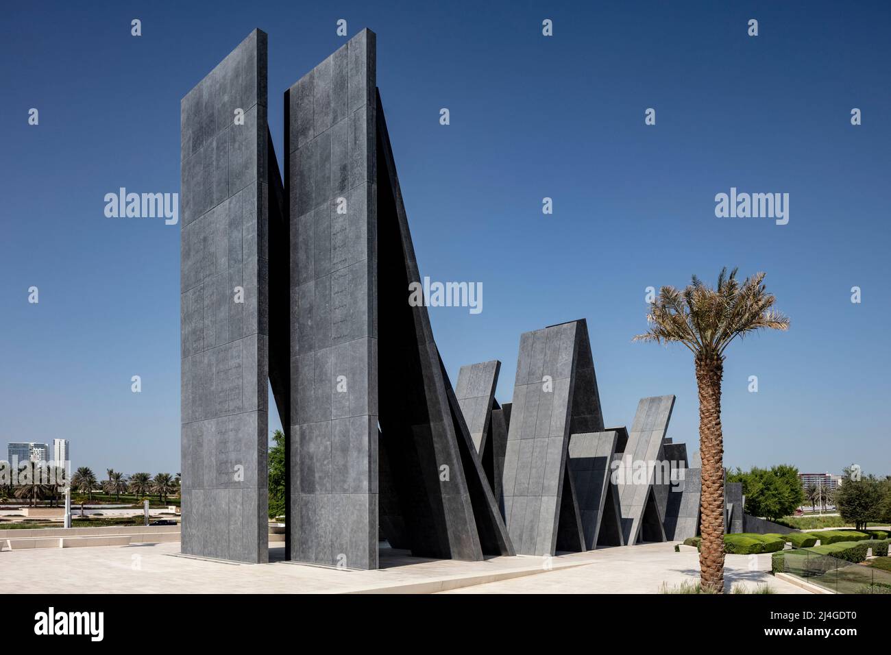 ABU DHABI, EMIRATI ARABI UNITI - 30 ottobre 2021: Il memoriale di Wahat al Karama ad Abu Dhabi. ( Ryan carter ) Foto Stock