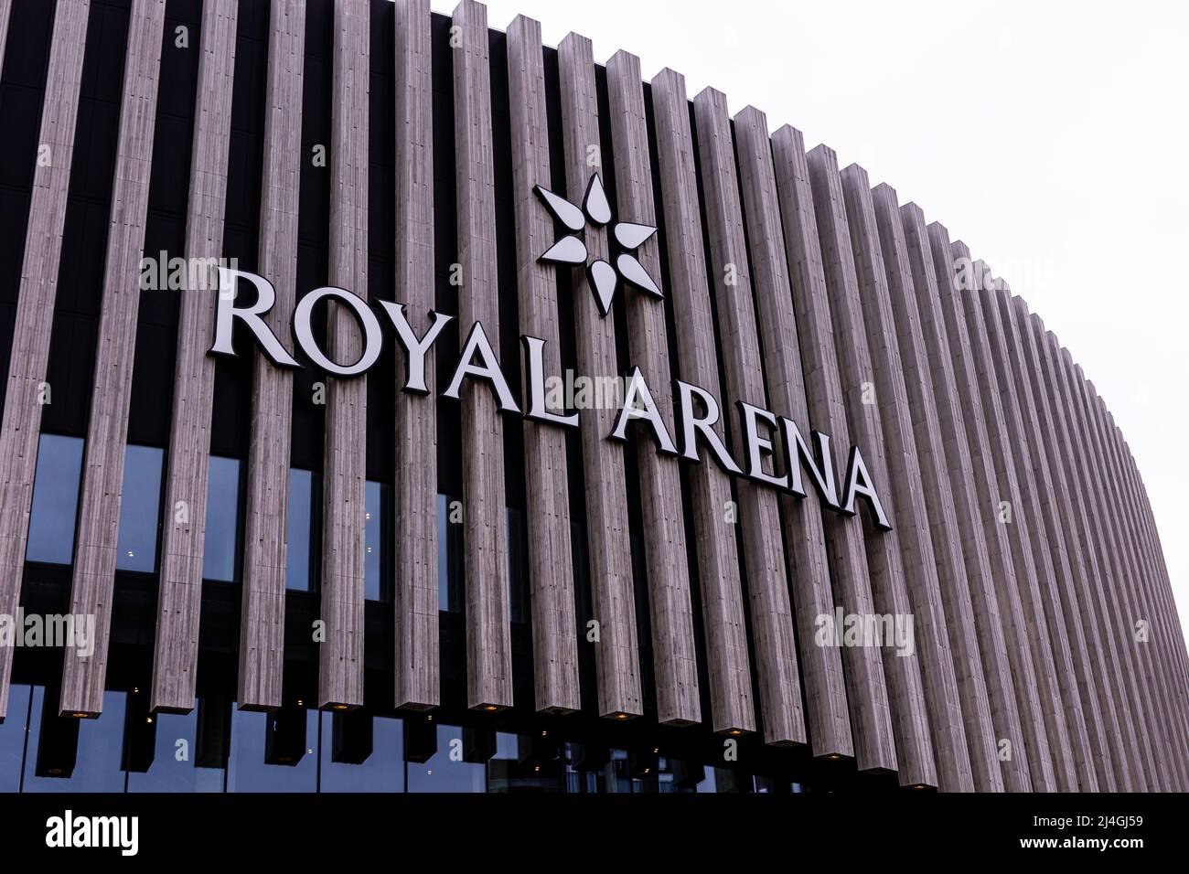 Copenaghen, Danimarca. 14th Apr 2022. La Royal Arena è pronta per la partita di pallamano tra Danimarca e Polonia a Copenaghen. (Photo Credit: Gonzales Photo/Alamy Live News Foto Stock