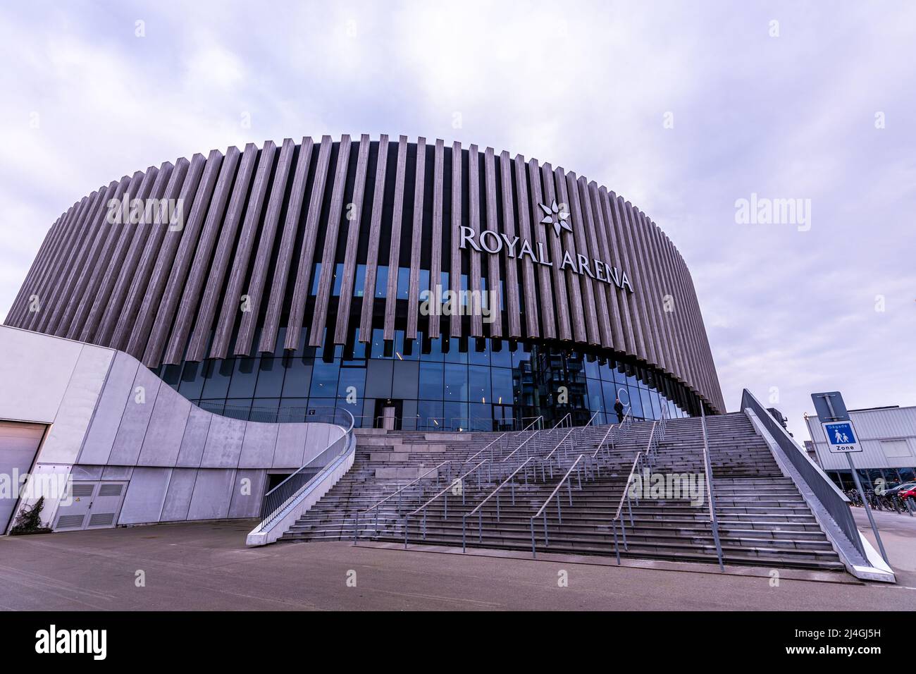 Copenaghen, Danimarca. 14th Apr 2022. La Royal Arena è pronta per la partita di pallamano tra Danimarca e Polonia a Copenaghen. (Photo Credit: Gonzales Photo/Alamy Live News Foto Stock