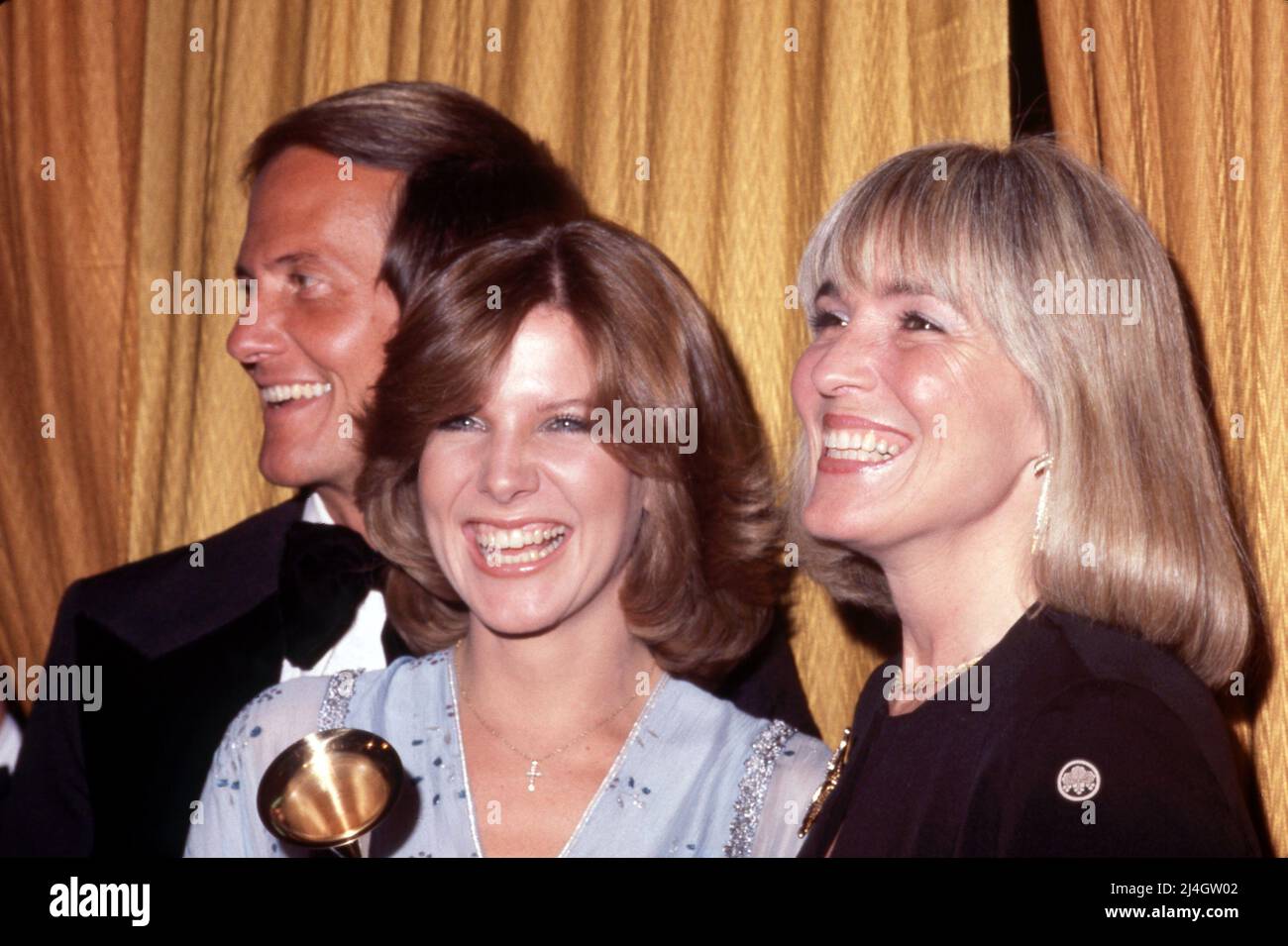 Debby Boone con padre Pat Boone e madre Shirley Boone al Grammy Awards 20th il 23 febbraio 1978 credito: Ralph Dominguez/MediaPunch Foto Stock