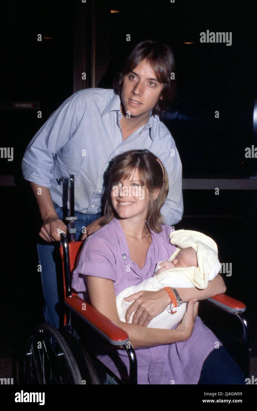 Debby Boone e Gabriel Ferrer con figlio Jordan nel 1980 credito: Ralph Dominguez/MediaPunch Foto Stock