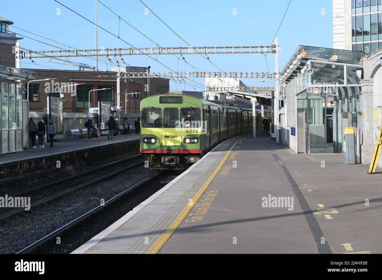 Stazione ferroviaria di Tara Street, Dublino, Irlanda Foto Stock