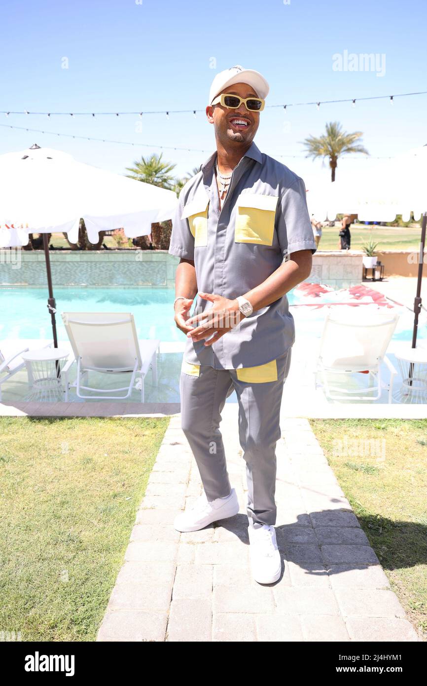 Indio, CA. 15th Apr 2022. Terrence J at Coach: The Coach Collective Brunch ospitato da Karrueche Tran e Lenny S presso la Coach House di Indio, California, durante il Coachella Valley Music and Arts Festival 2022 il 15 aprile 2022. Credit: Walik Goshorn/Media Punch/Alamy Live News Foto Stock