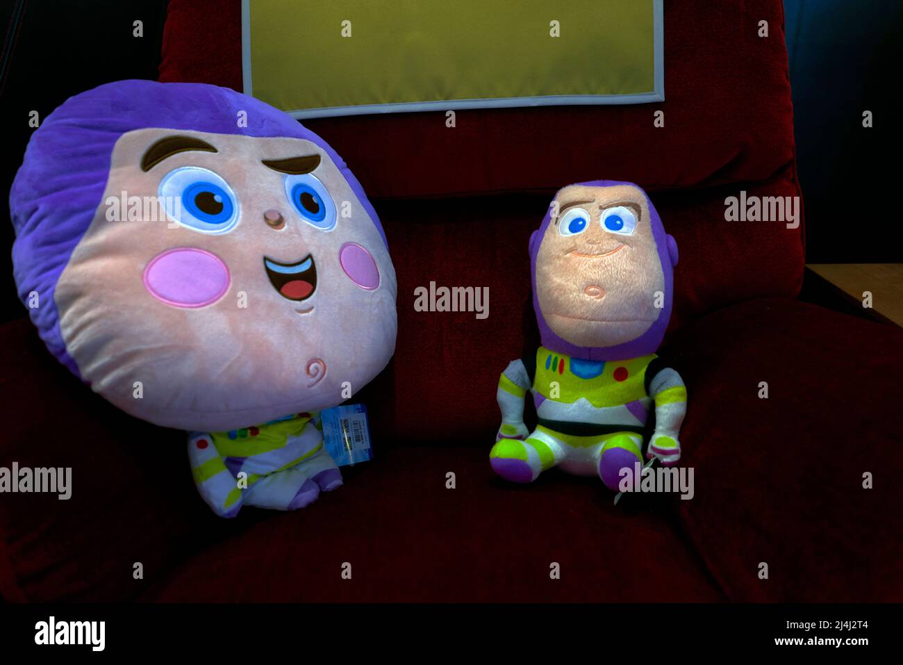 Giocattoli morbidi di Toy Story Character in vendita Foto Stock