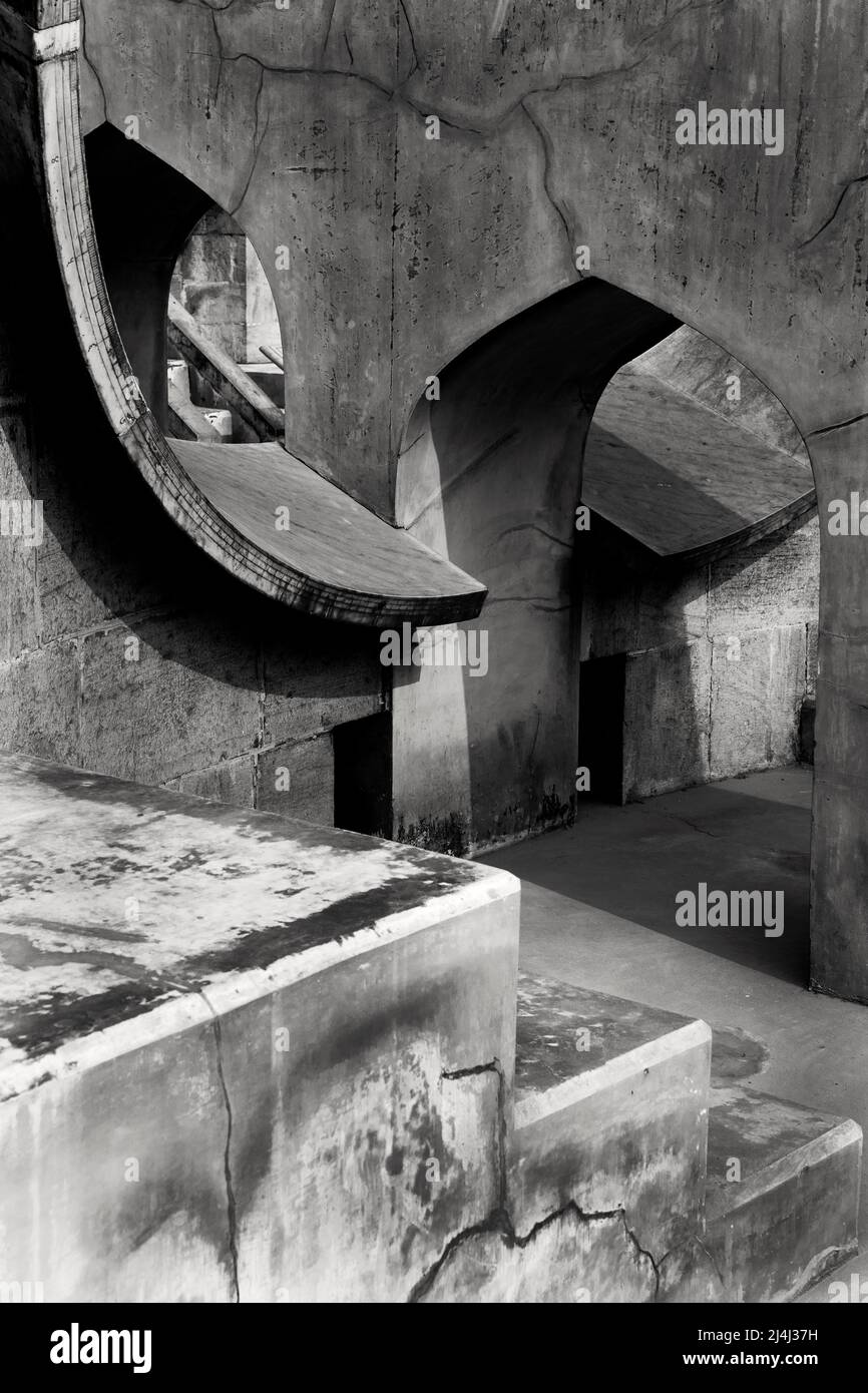 L'architettura di Jantar Mantar Foto Stock