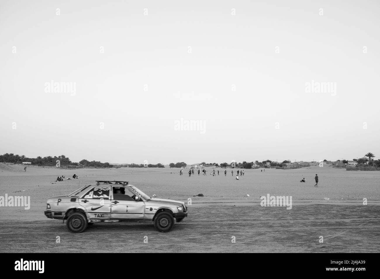 Mauritania, Chinguetti, auto vecchia Foto Stock