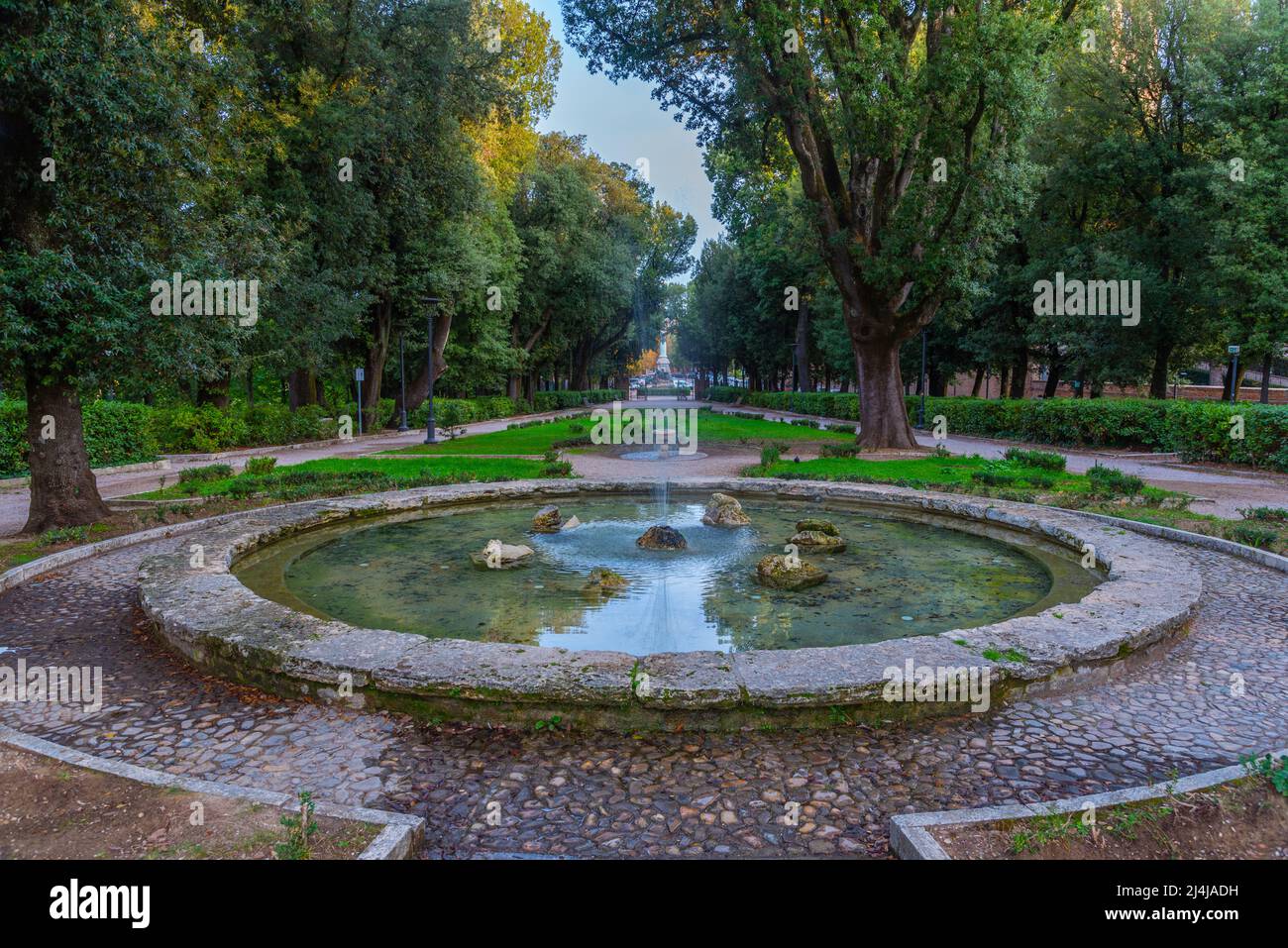 Giardini del Frontone a Perugia. Foto Stock