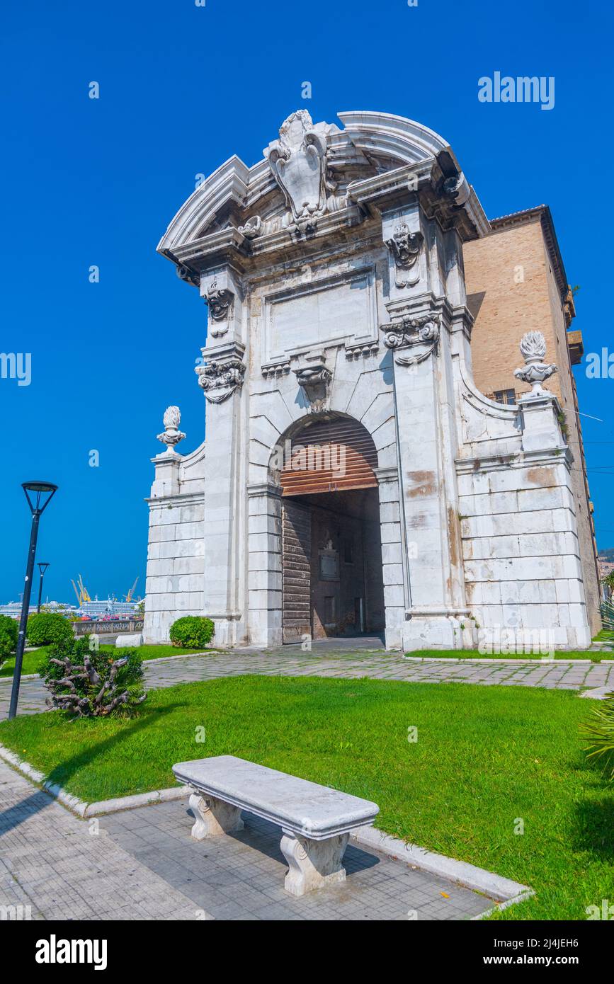 Porta Pia nella città italiana di Ancona. Foto Stock