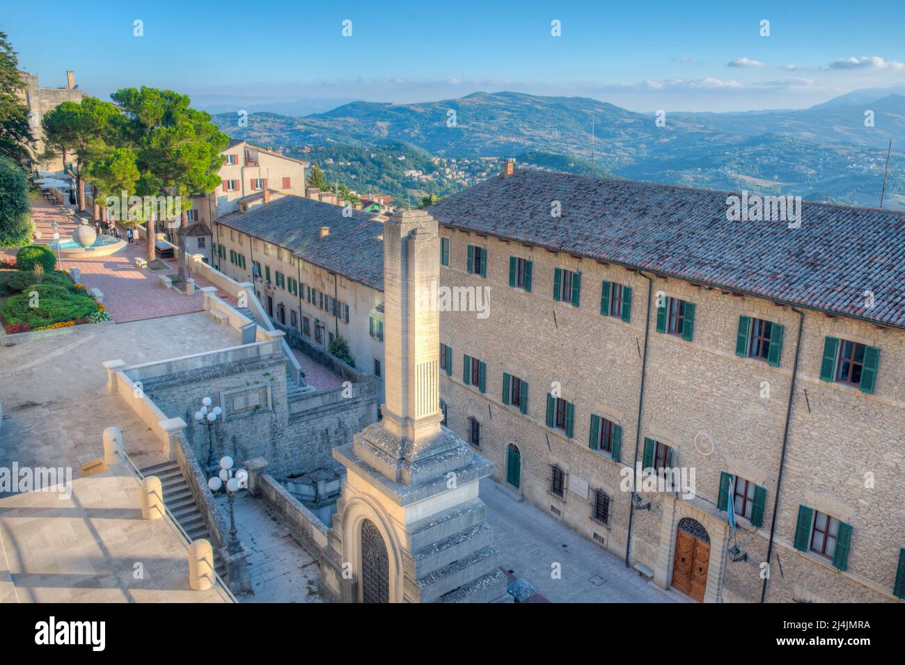 Palazzo Begni a Città di San Marino. Foto Stock