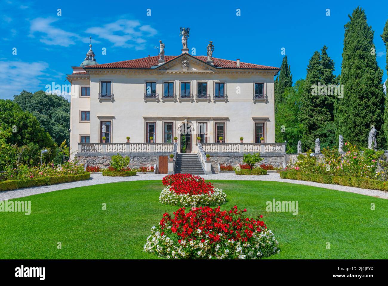 Palazzina di Villa Valmarana ai Nani nel comune italiano di Vicenza. Foto Stock