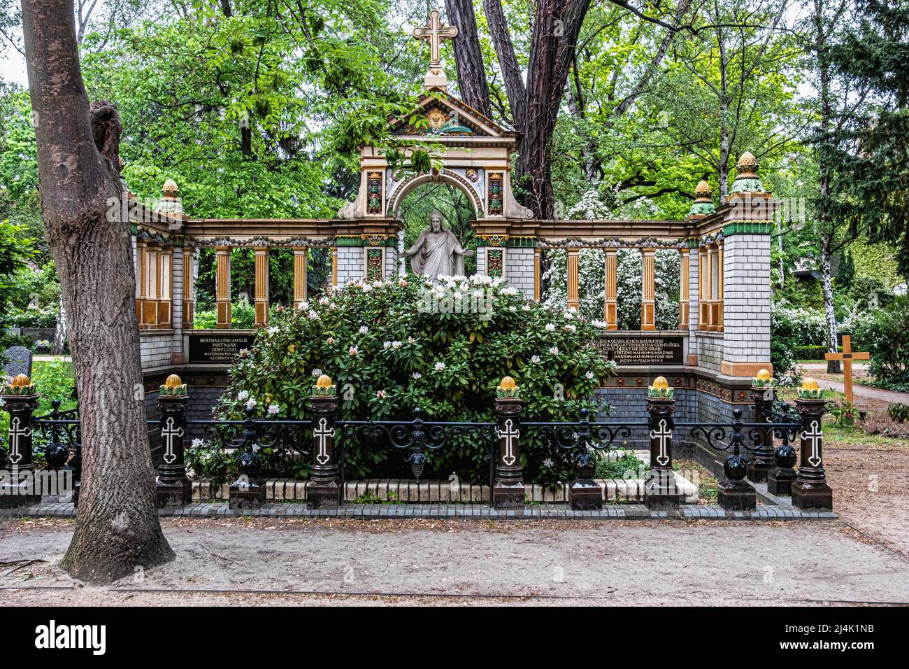 Dorotheenstadt cimitero protestante e sepoltura. Chausseestraße 126,Mitte,Berlino,Germania. Tomba della famiglia Hoffman Foto Stock