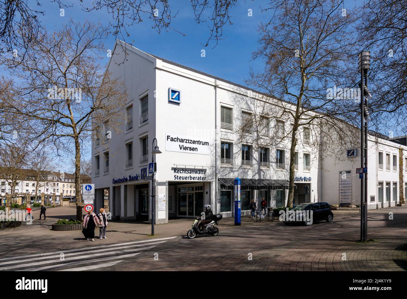 Centro specializzato e Deutsche Bank Viersen Foto Stock