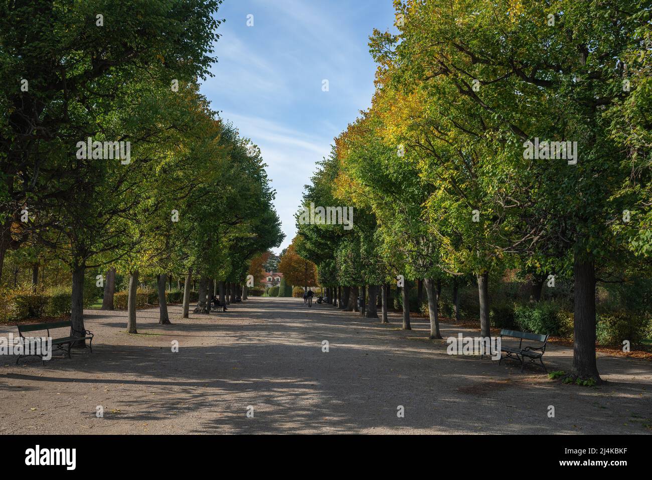 Giardini del Palazzo di Schonbrunn - Vienna, Austria Foto Stock