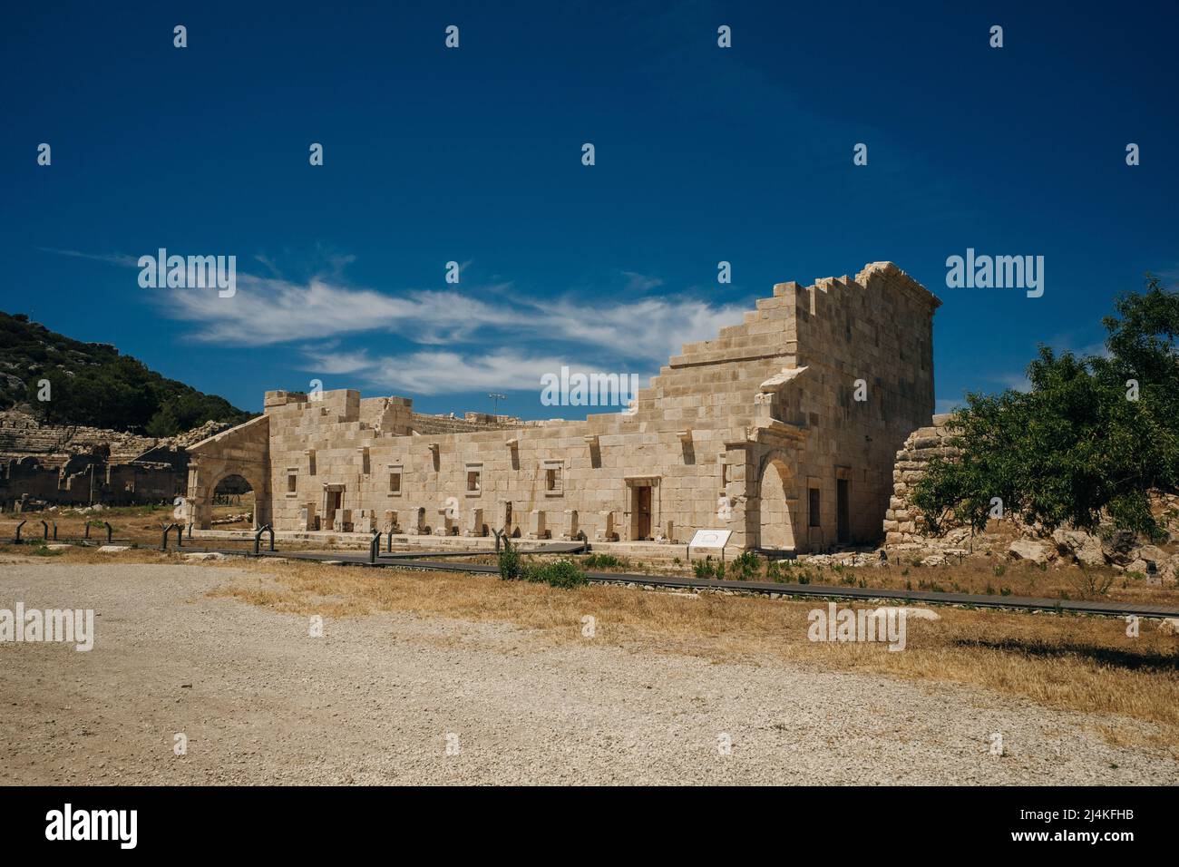 Area del Teatro Antico di Patara Antalya, Turchia. Foto di alta qualità Foto Stock