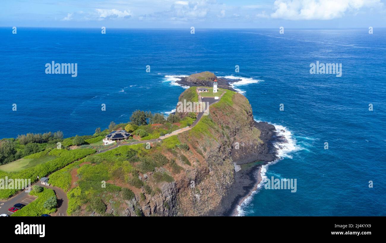 Il Kilauea Lighthouse, Kilauea, Kauai, Hawaii Foto Stock