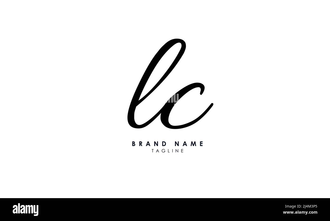Lettere alfabetiche iniziali logo monogramma LC, CL, L e C. Illustrazione Vettoriale