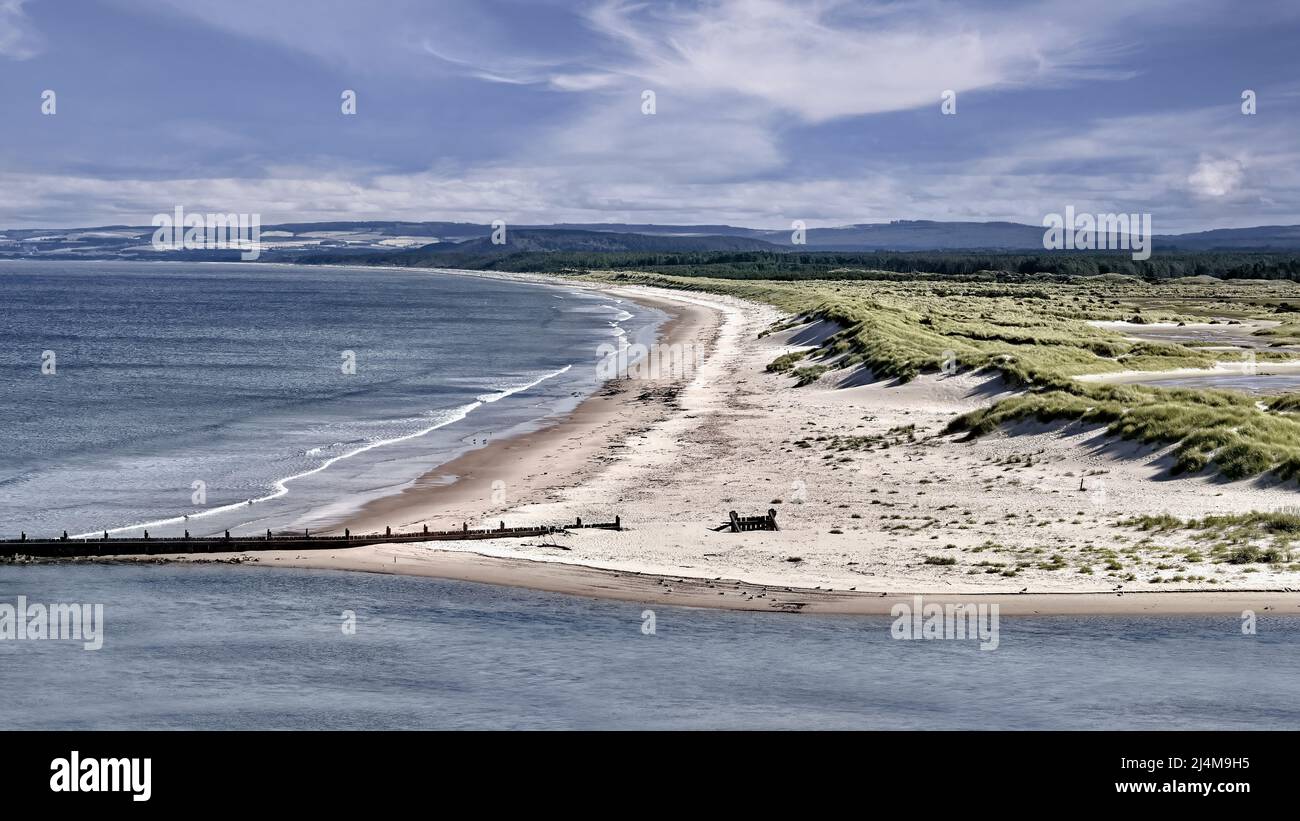 Lossiemouth East Beach Foto Stock