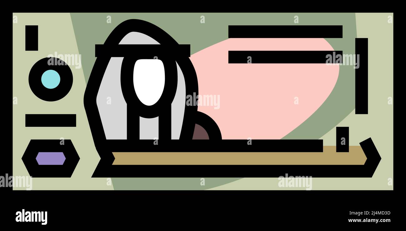 bahraini dinar bhd immagine vettoriale icona a colori Illustrazione Vettoriale