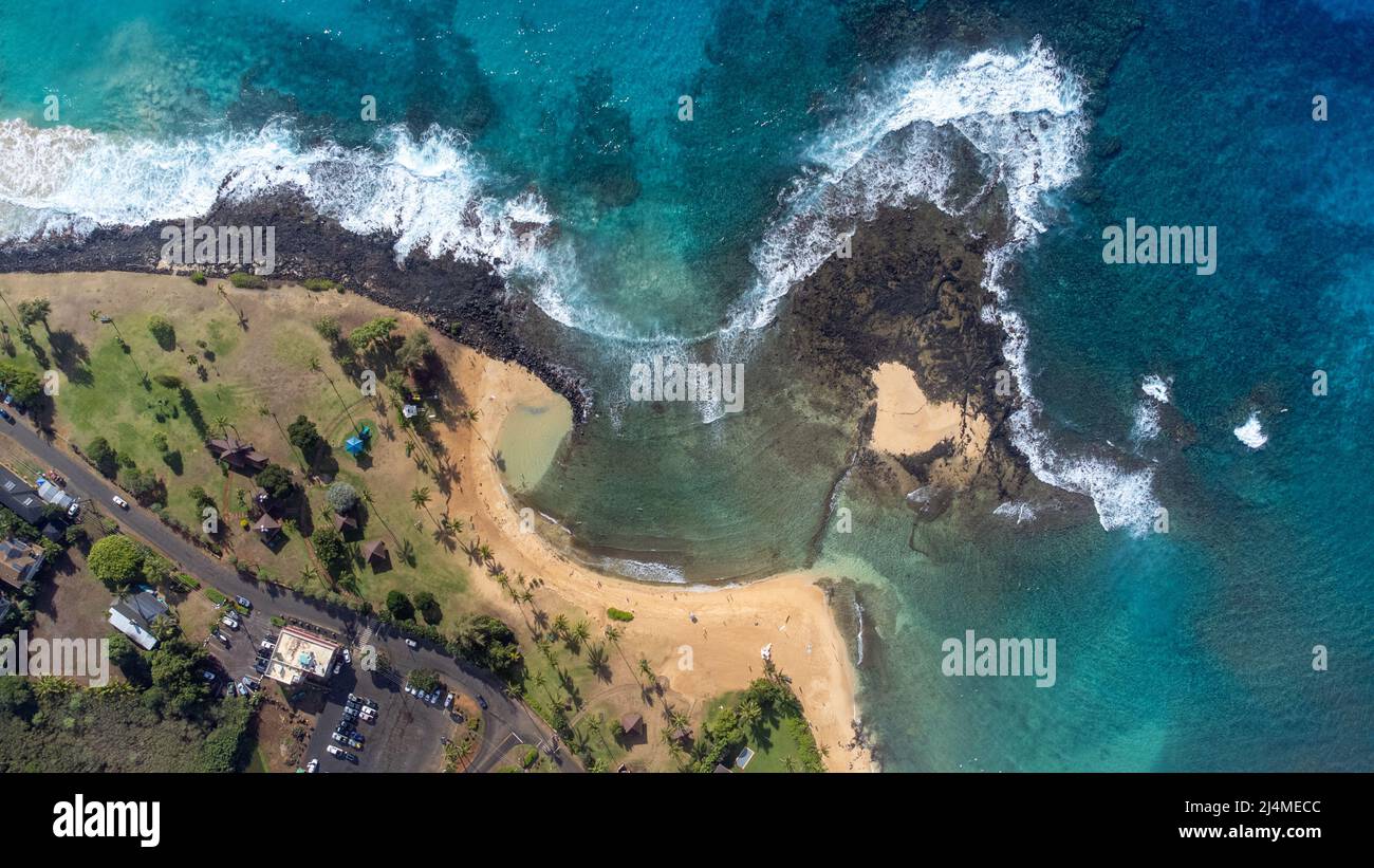 Poipu Beach, Koloa, Kauai, Hawaii Foto Stock