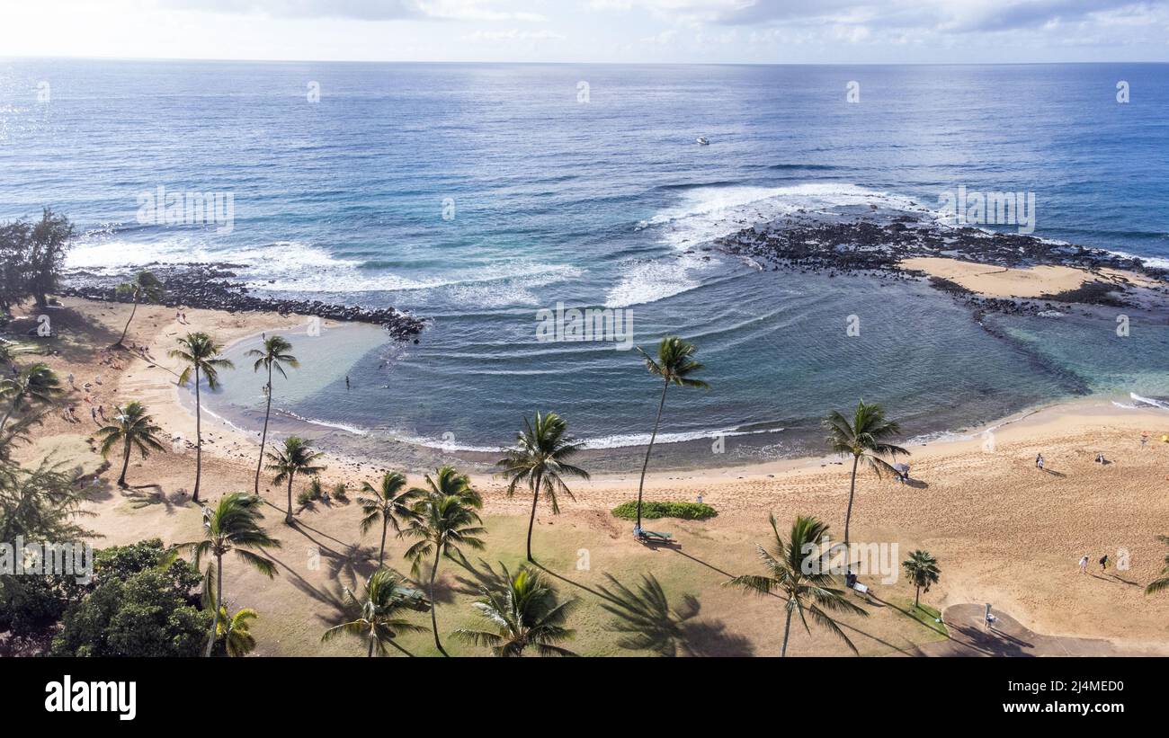 Poipu Beach, Koloa, Kauai, Hawaii Foto Stock