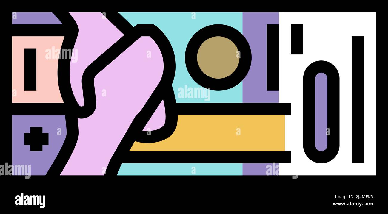 franco chf immagine vettoriale dell'icona a colori Illustrazione Vettoriale