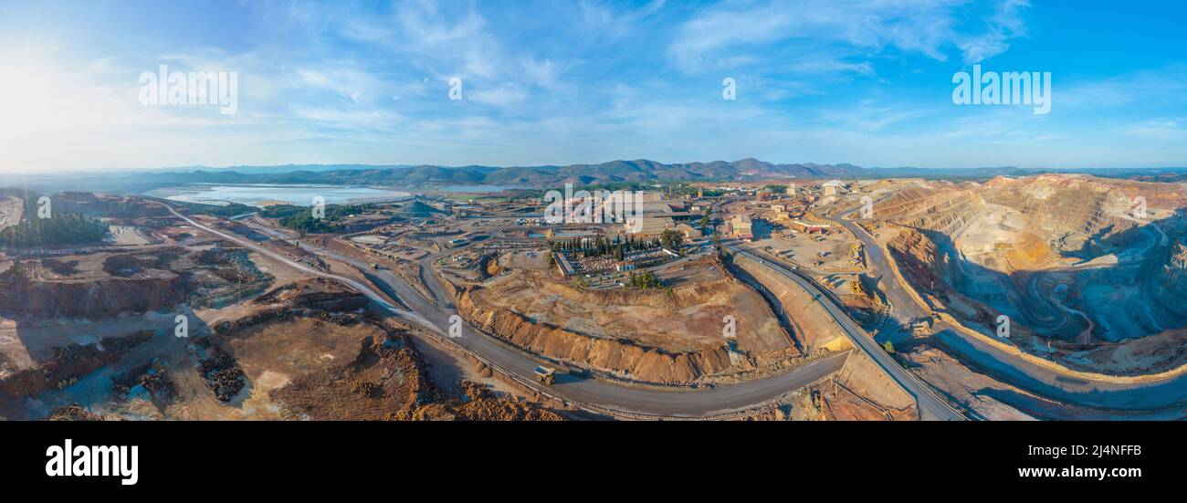 Buca aperta a Minas de Riotinto in Spagna Foto Stock