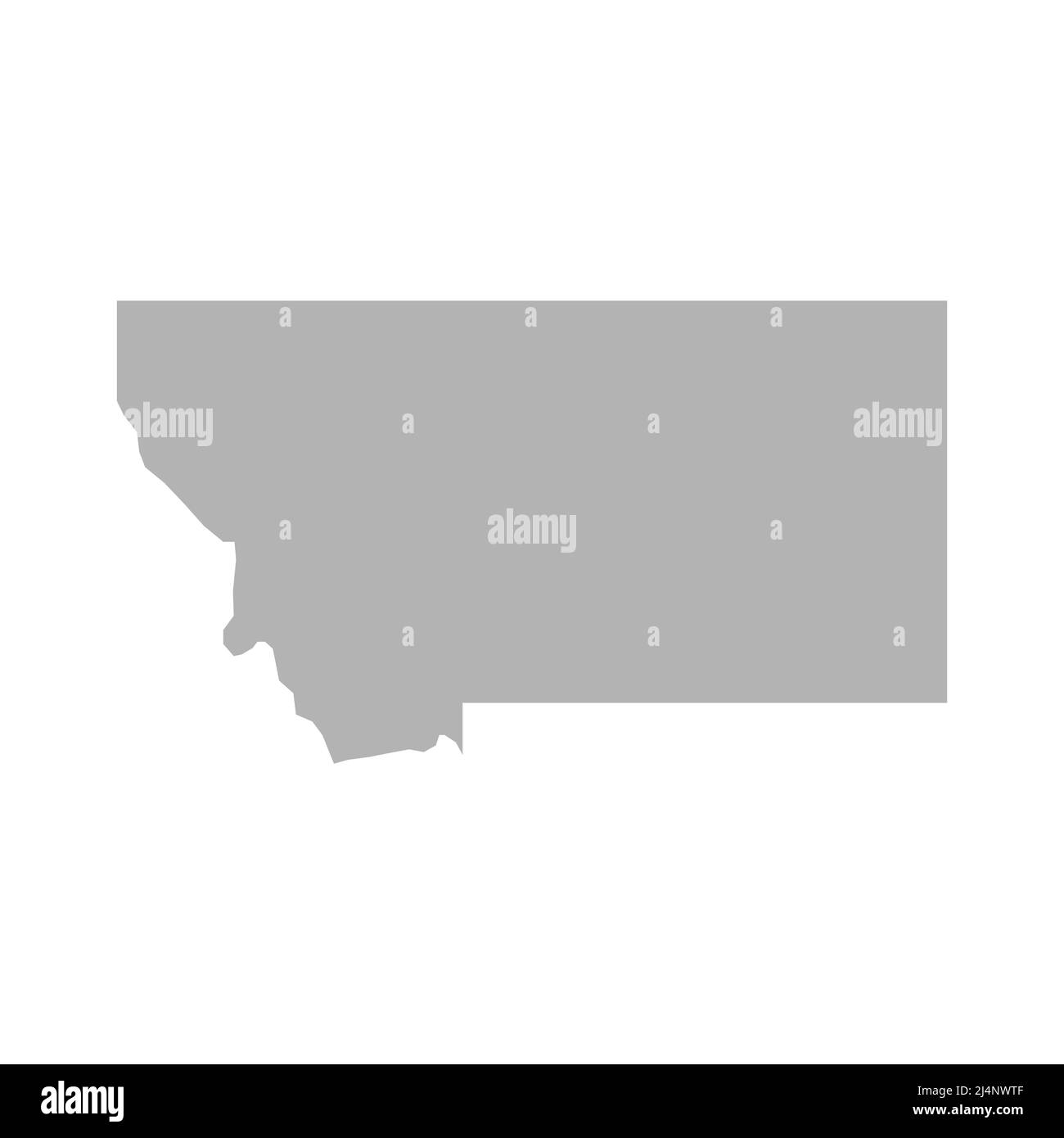 Icona vettore mappa Montana su sfondo bianco Illustrazione Vettoriale