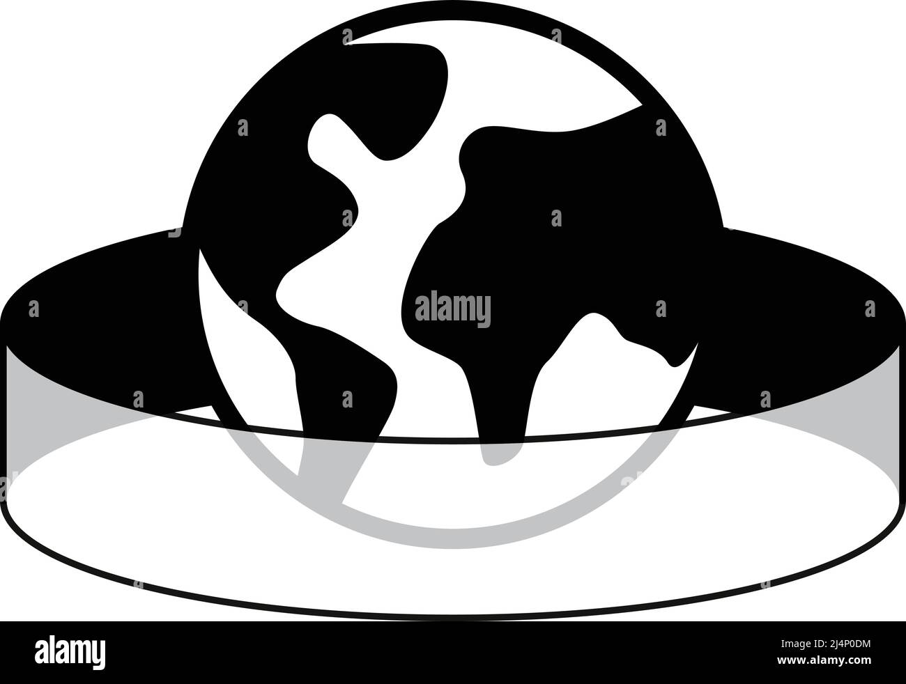 Metaverse e VR Concept, vista 360 Illustrazione Vettoriale