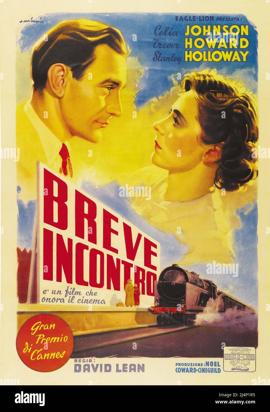 TREVOR HOWARD e CELIA JOHNSON in BREVE INCONTRO (1945), diretto da DAVID LEAN. Credit: CINEGUILD / Album Foto Stock