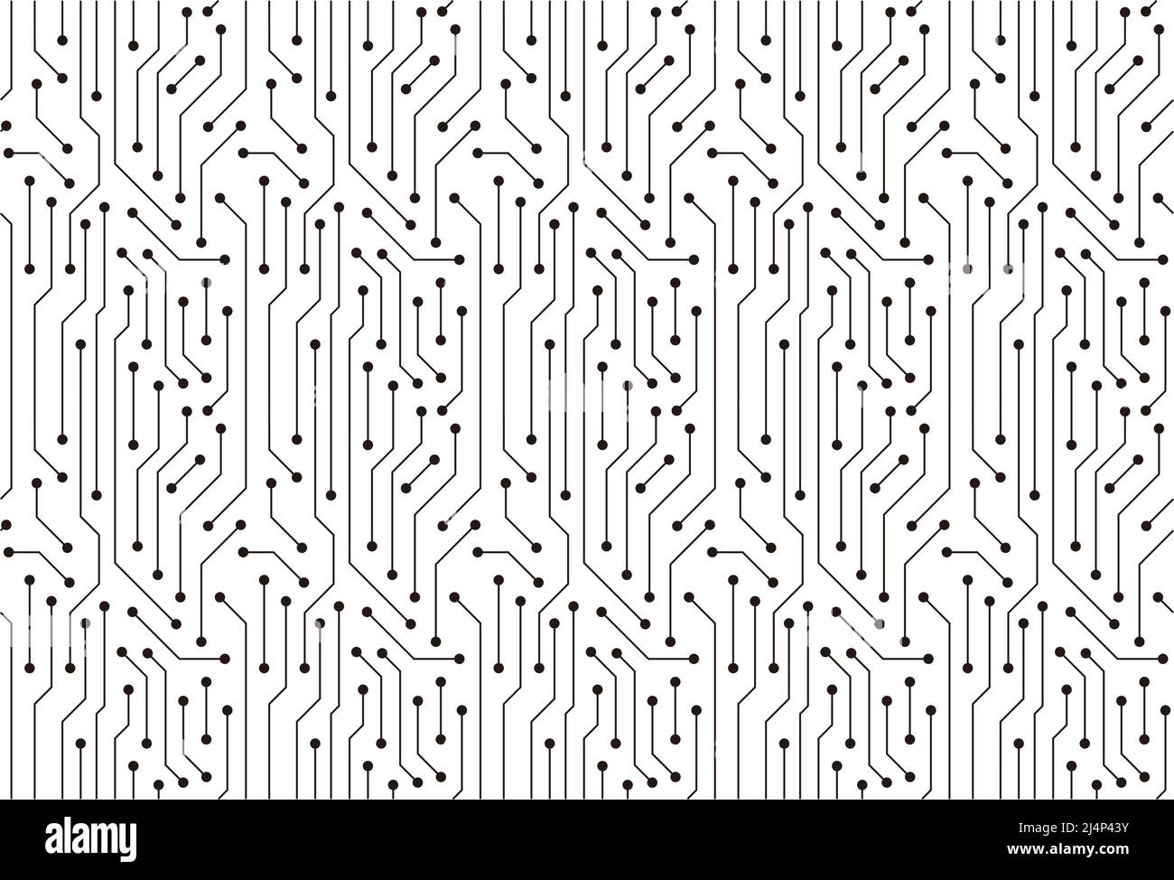 Trama della scheda a circuito stampato sfondo, pattern senza giunture Illustrazione Vettoriale