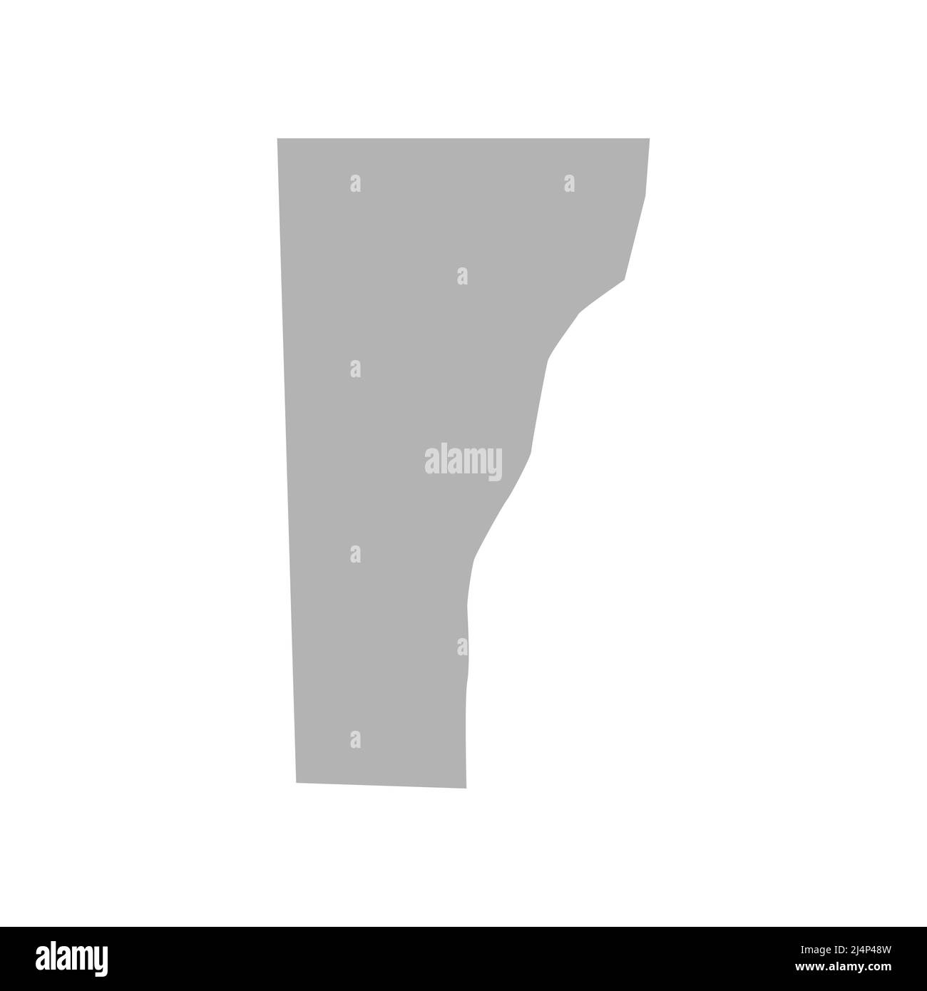 Icona vettore mappa Vermont su sfondo bianco Illustrazione Vettoriale