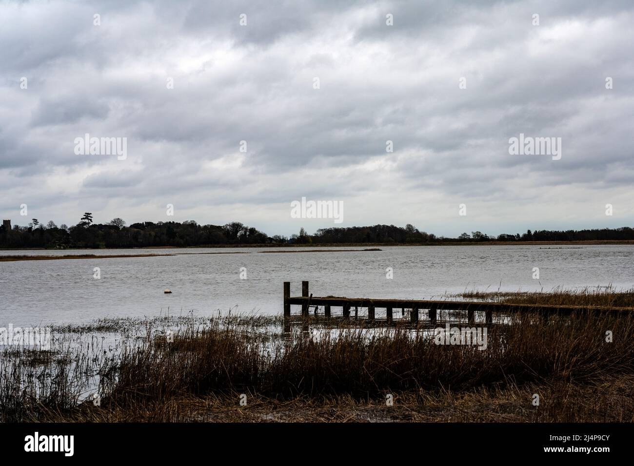 River Alde Iken Suffolk Regno Unito Foto Stock