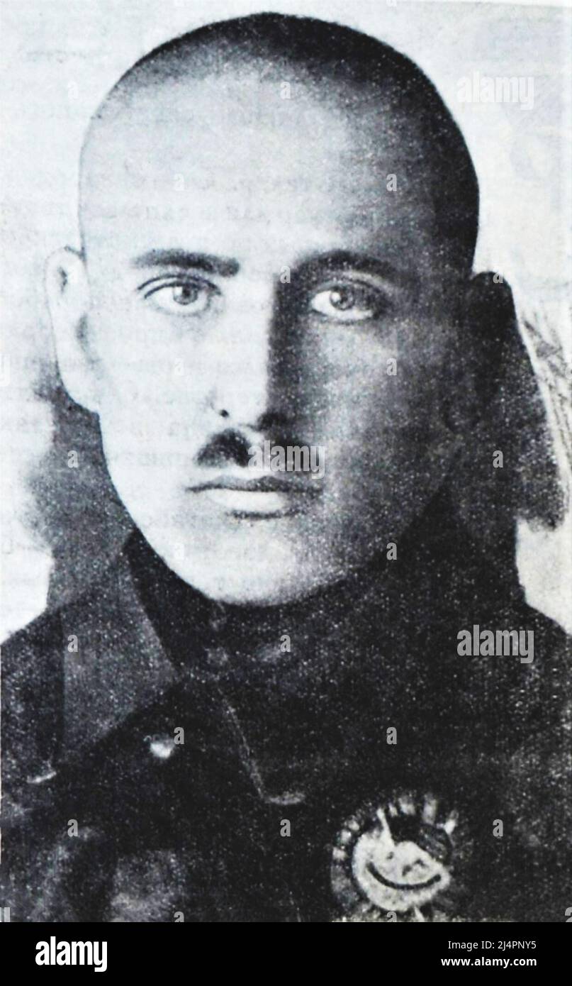 Vasily Blyukher con il primo Ordine della bandiera rossa Foto Stock