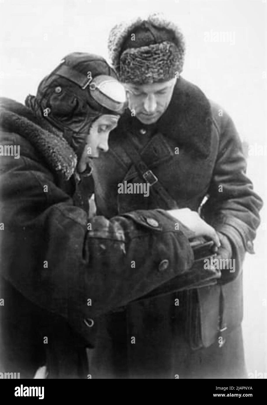 Uno dei comandanti più capaci del WW2, Konstantin Rokossovsky, durante la battaglia di Mosca Foto Stock