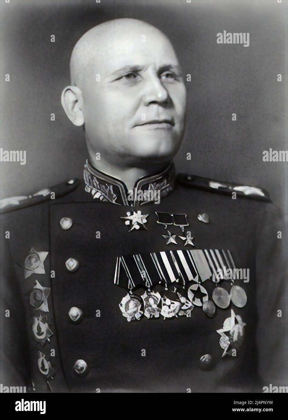 Maresciallo dell'Unione Sovietica Ivan Stepanovich Konev Foto Stock
