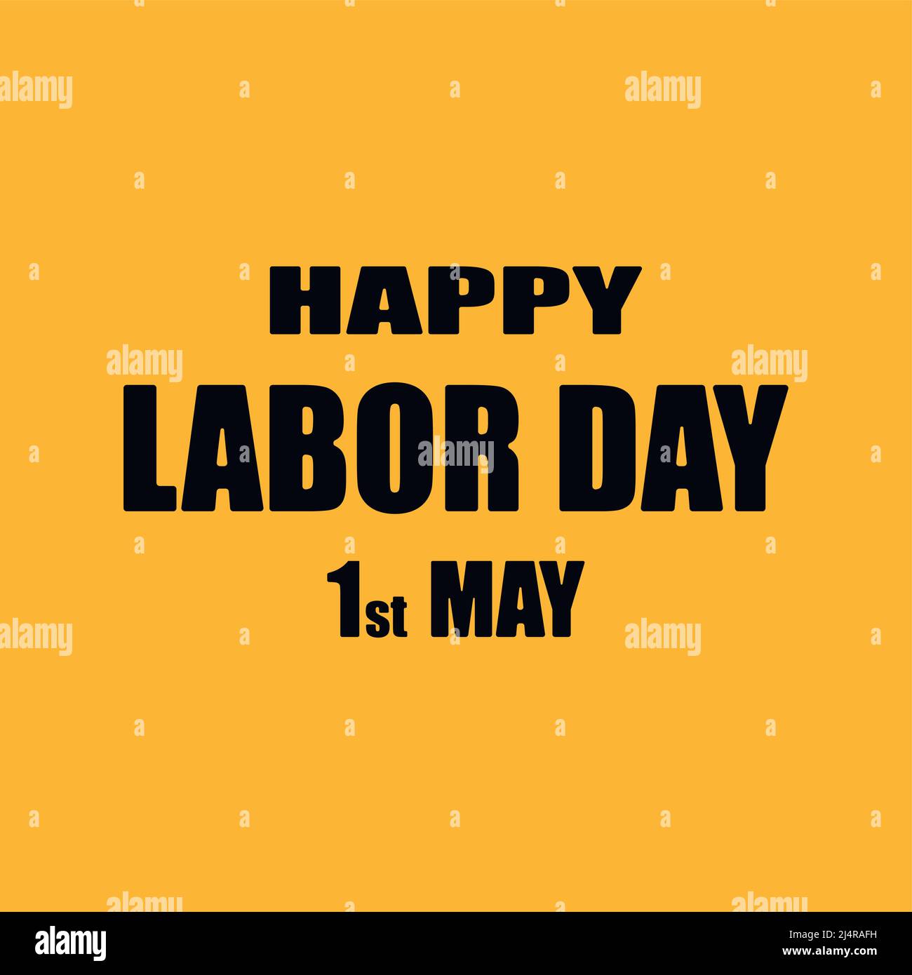 Testo Maggio 1, Happy Labor Day. Illustrazione vettoriale piatta. Illustrazione Vettoriale