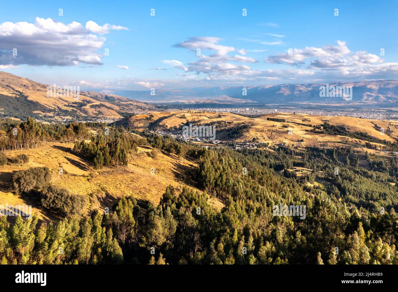 Paesaggio di Bosque Dorado vicino Huancayo, Perù Foto Stock