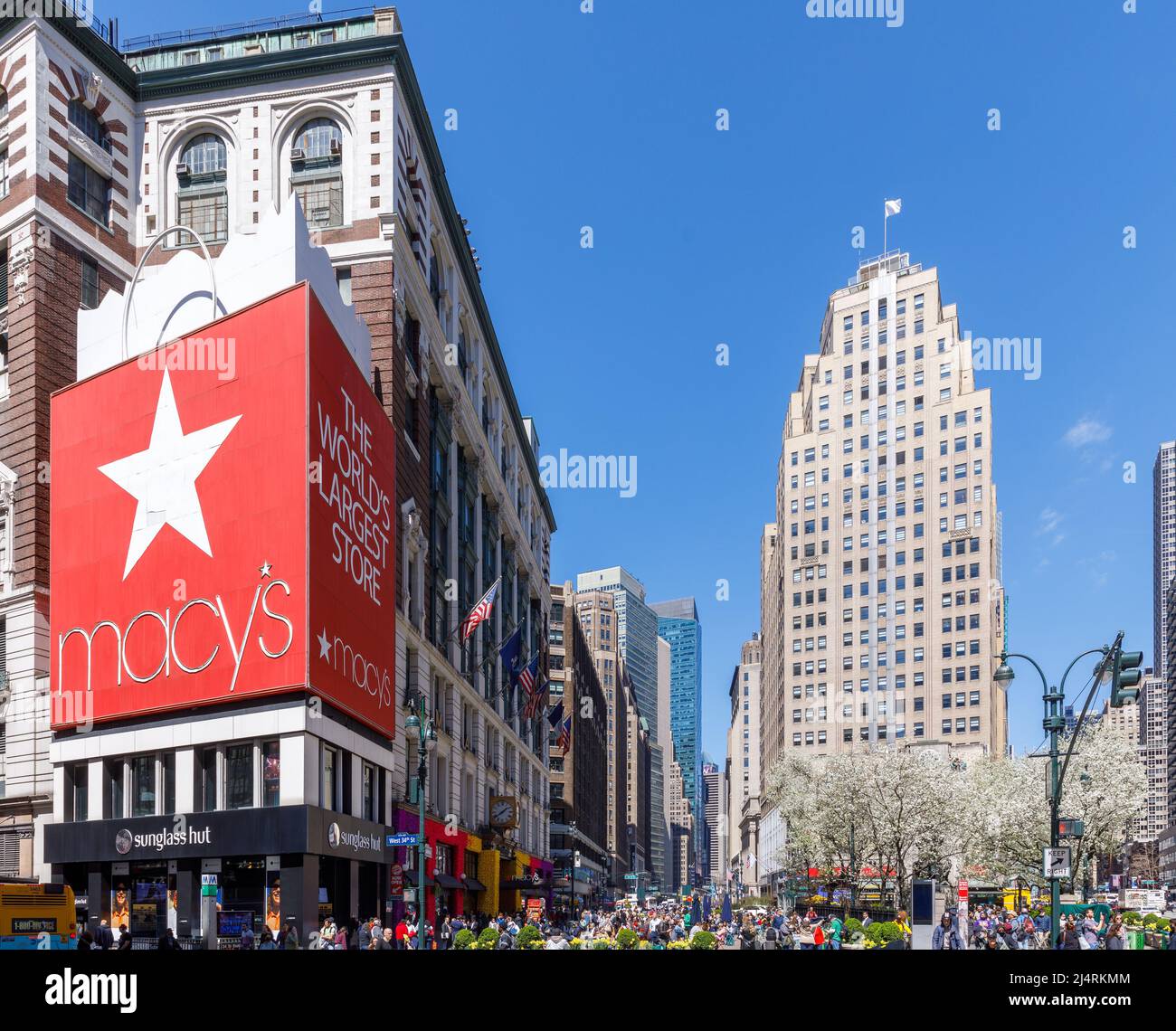 Macy's Department Store, flagship store, il più grande grande grande magazzino del mondo, Herald Square, Midtown Manhattan, New York, NY, USA. Foto Stock