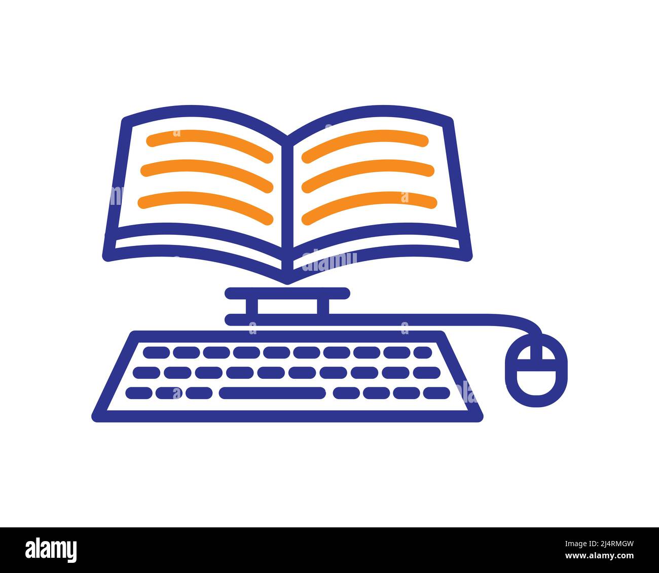 Corso online ed e-Learning Symbol Vector Illustrazione Vettoriale