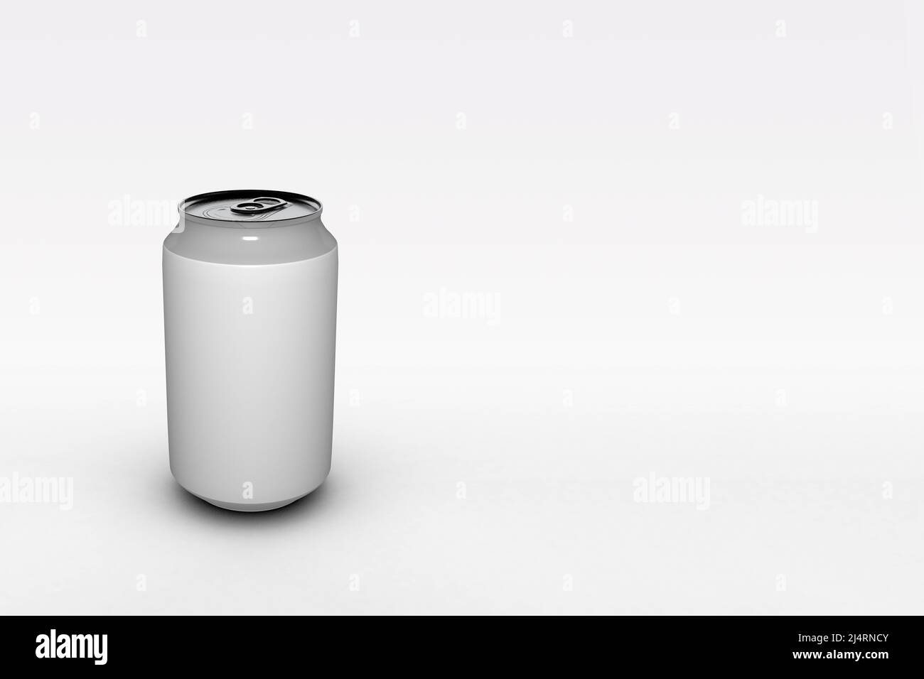33 cl possono essere isolati su sfondo bianco con spazio di copia da utilizzare per progetti mockup. Foto Stock