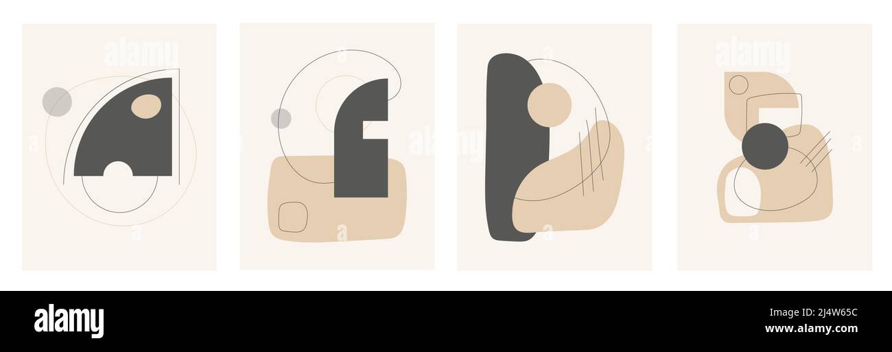 Grande serie di copertine di evidenziazione vettoriali. Illustrazione Vettoriale