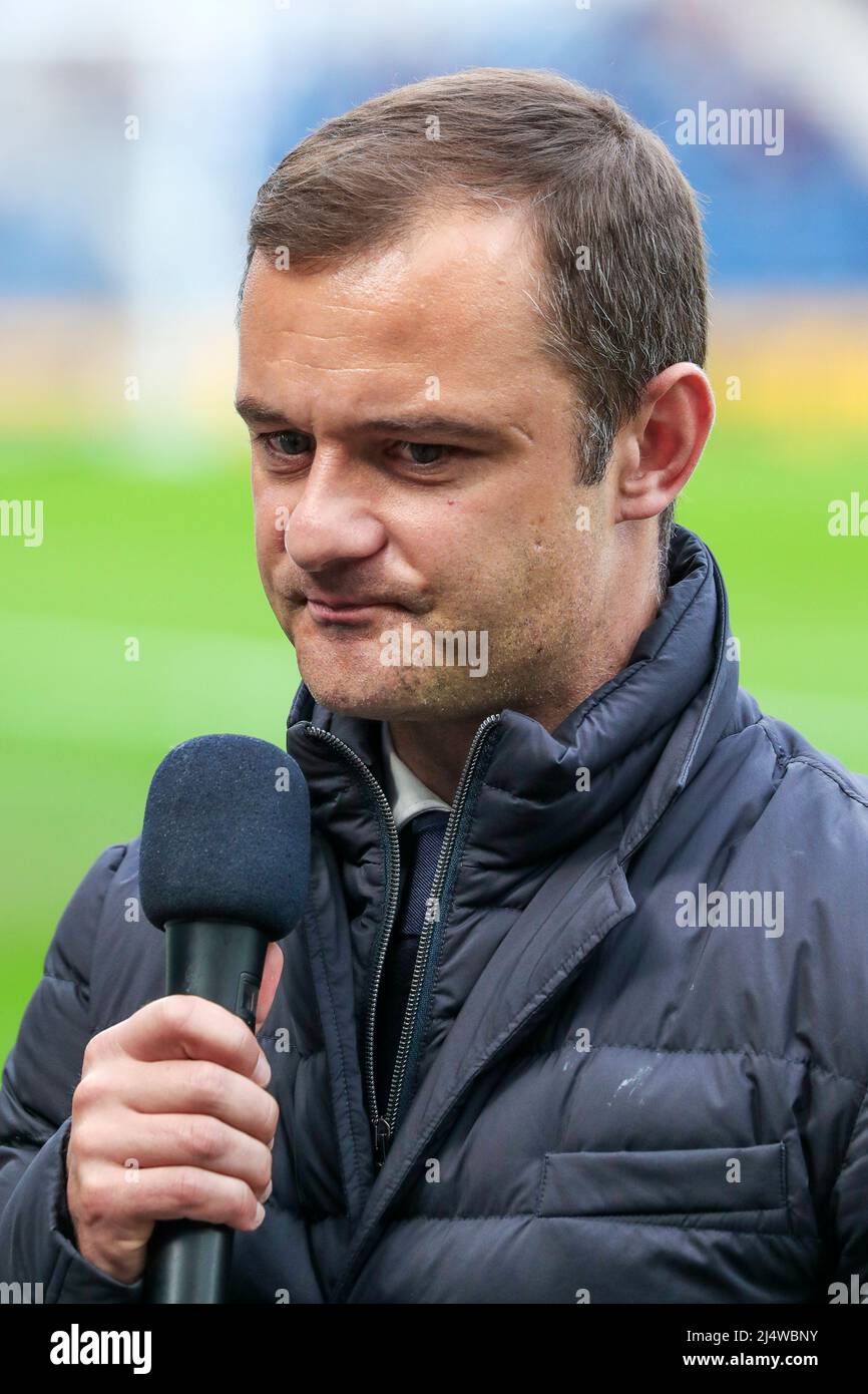 SHAUN MALONEY, direttore del club calcistico iberniano di Edimburgo, durante un'intervista ad Hampden Park, Glasgow prima della Scottish Cup semi Final Agai Foto Stock