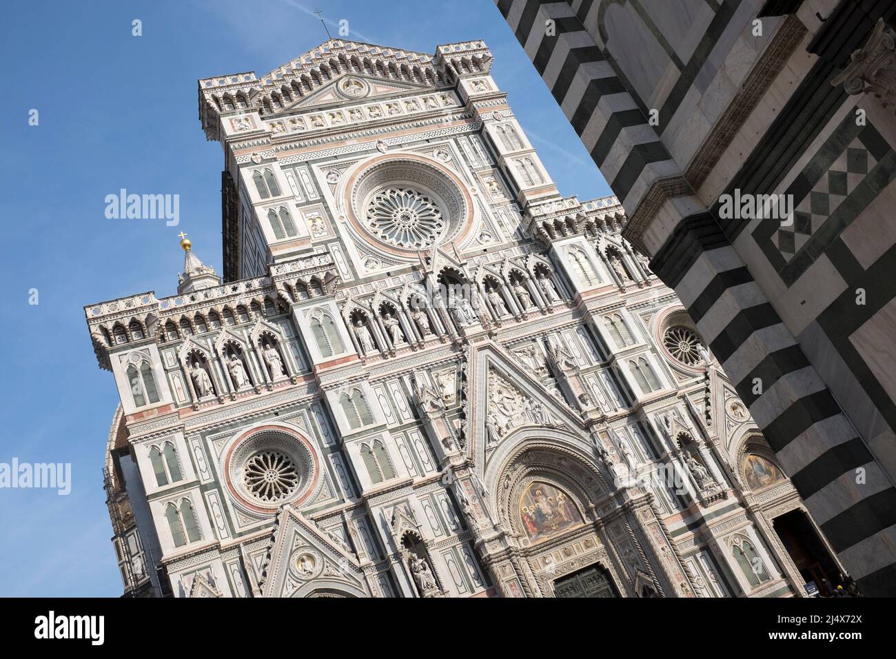 Vista sul Duomo di Firenze Foto Stock