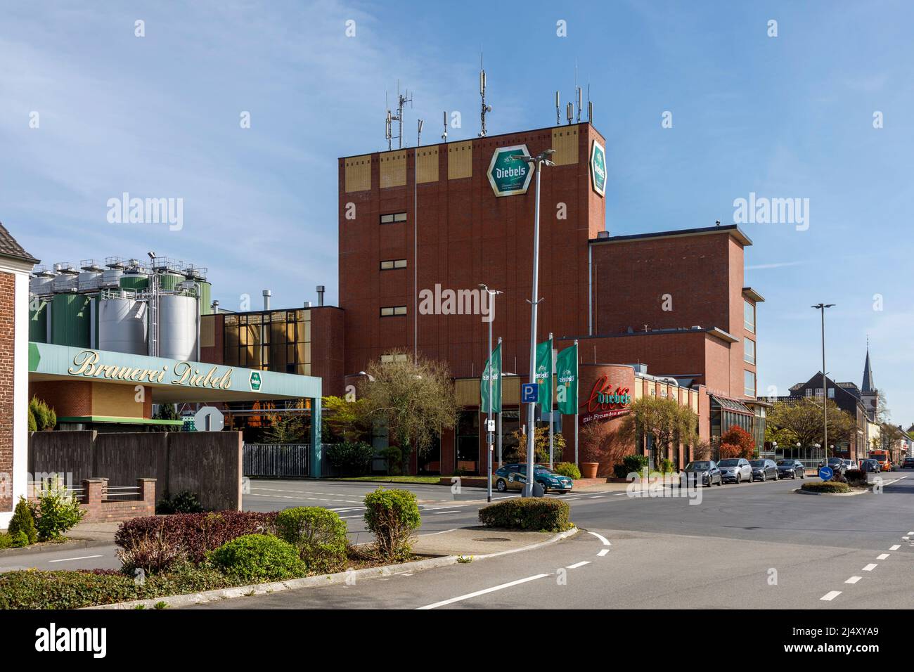 Fabbrica di birra Diebel GmbH & Co. KG in Issum Foto Stock