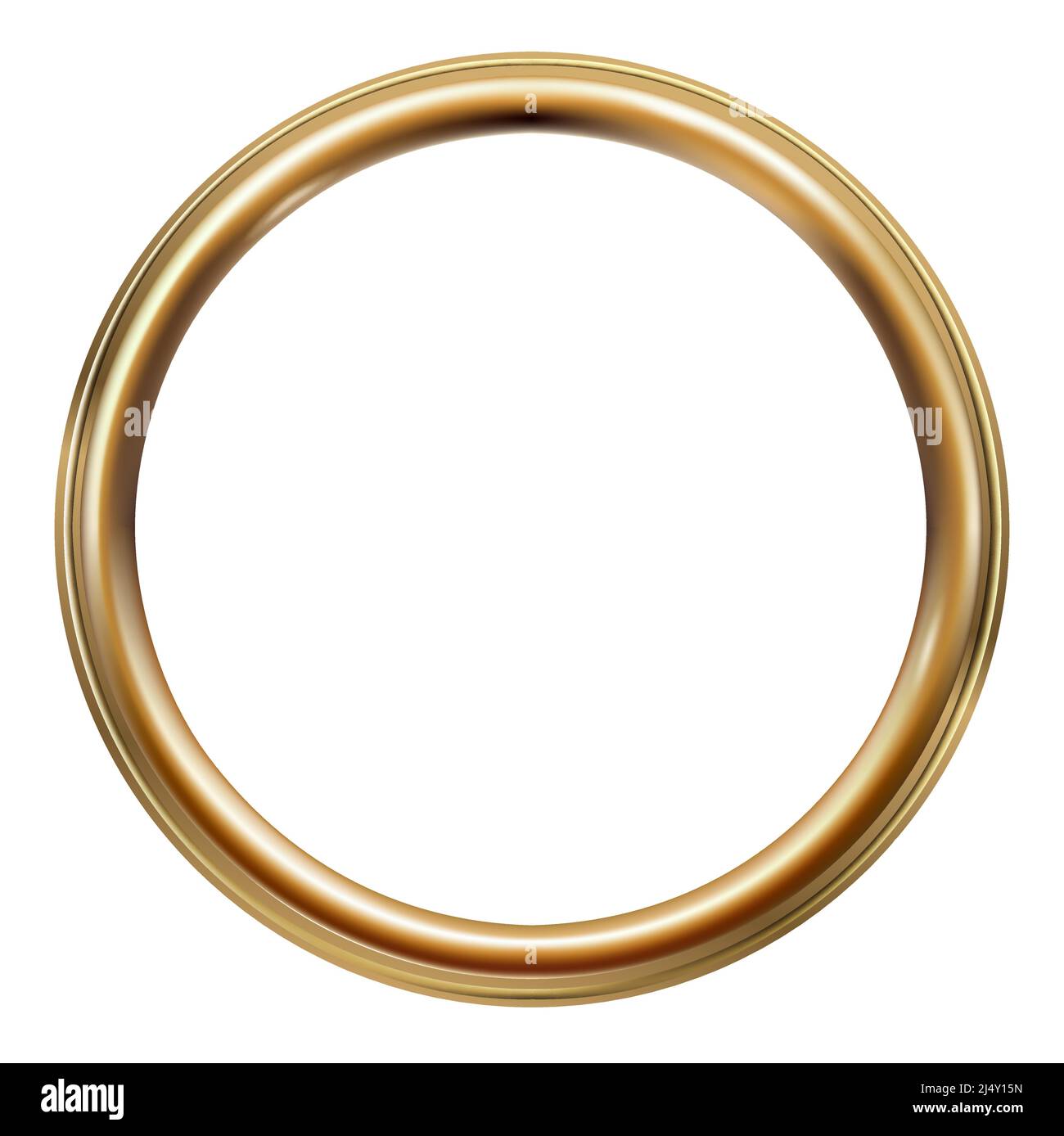 Cornice rotonda classica d'epoca dorata ovale Immagine e Vettoriale - Alamy