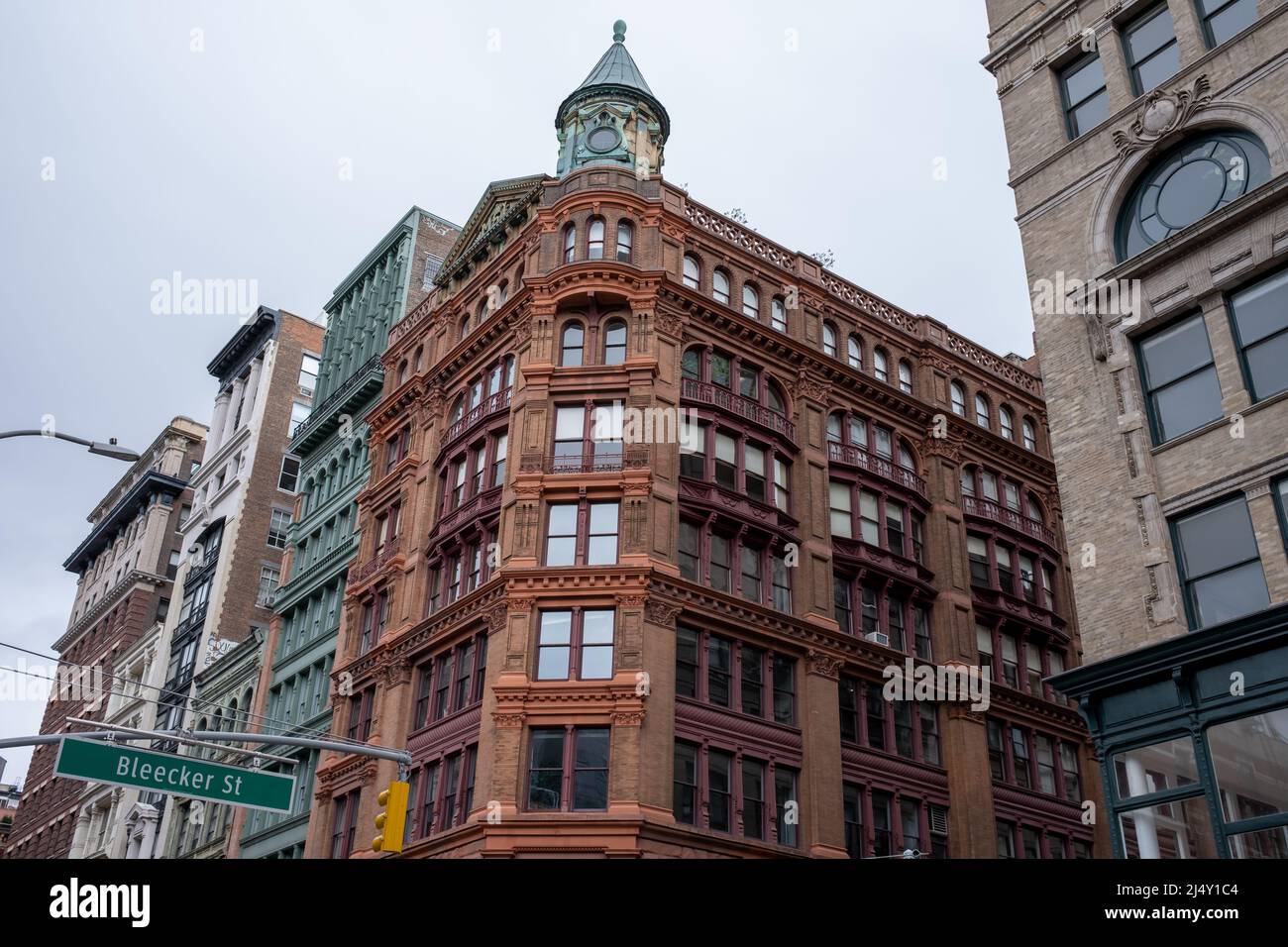 Facciate classiche in mattoni rossi a SoHo New York City Foto Stock Facciate classiche in mattoni rossi a SoHo New York City Foto Stock