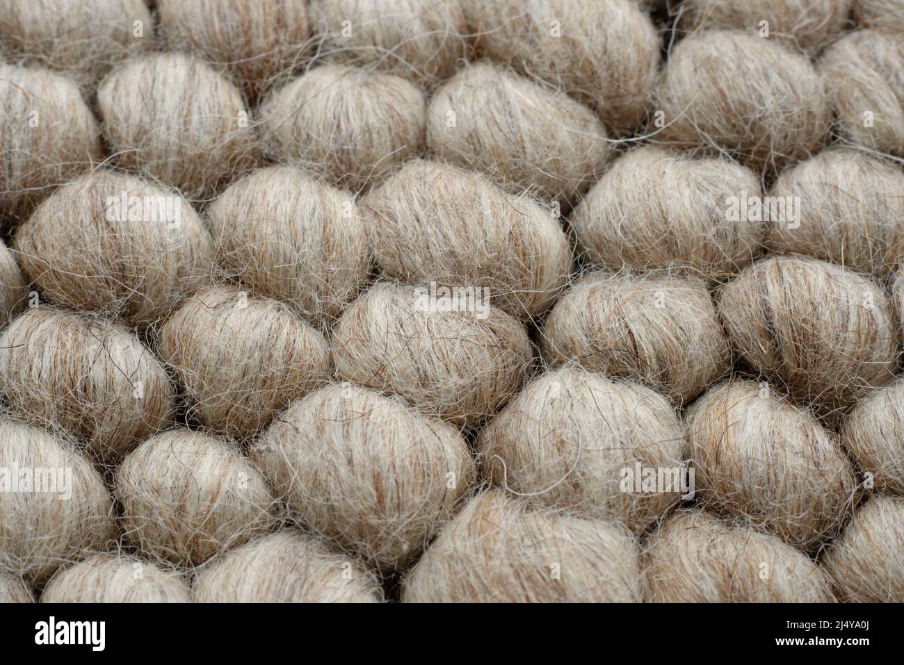 Fibre naturali fatte in un rivestimento del pavimento. Foto Stock