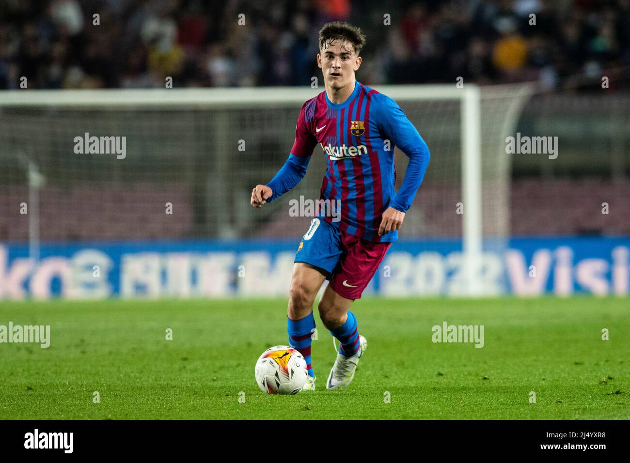 18th aprile 2022, Nou Camp, Barcellona, Spagna: La Liga football, FC Barcelona contro Cadiz: 30 Pablo Martin Paez Gavira del FC Barcelona Foto Stock